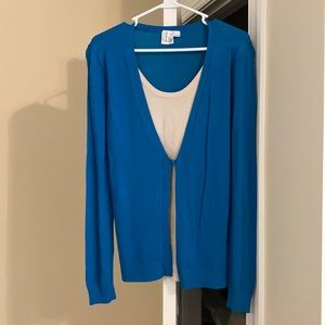 Kim Rogers Cardigan and Built-in Tank